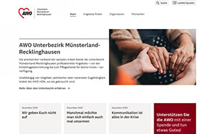 Website AWO Münsterland-Recklinghausen